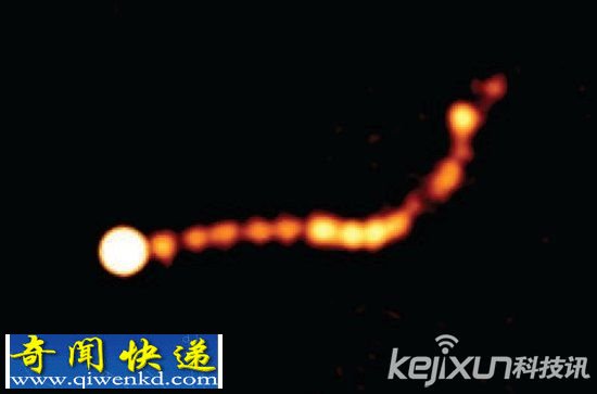 宇宙黑洞噴流綿延百萬光年 運行速度可達光速