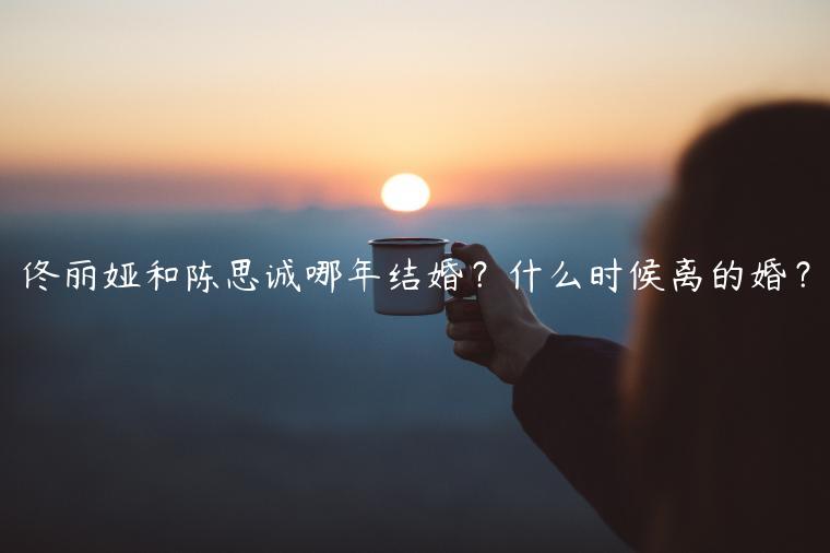 佟麗婭和陳思誠哪年結(jié)婚？什么時候離的婚？